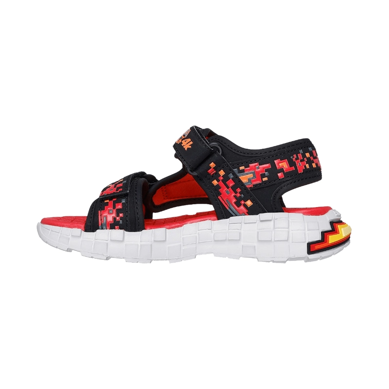 SANDALIAS SKECHERS MEGA-SPLASH 4K INFANTIL | 402161L-BKRD - 4