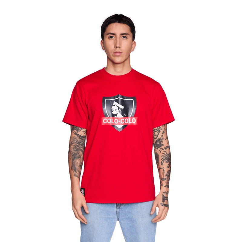 POLERA STREETMACHINE COLO COLO URBANO ESCUDO VERANO | CCPOV2620RO - 1