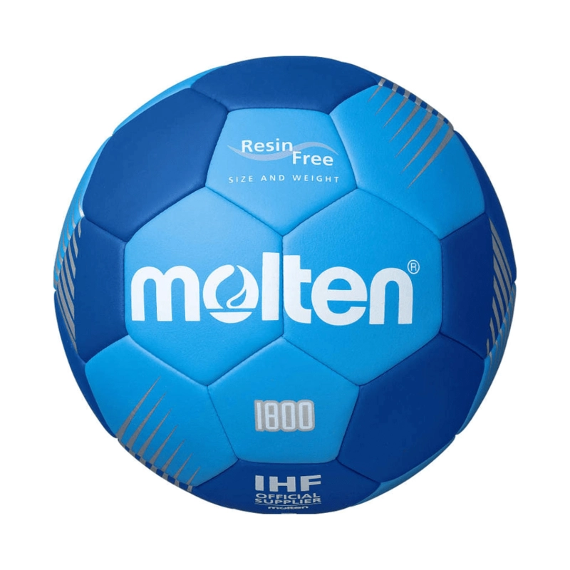 BALON DE HANDBOL MOLTEN SERIE F1800 RESINA FREE AZULINO T.3 |  MO21992 - 2