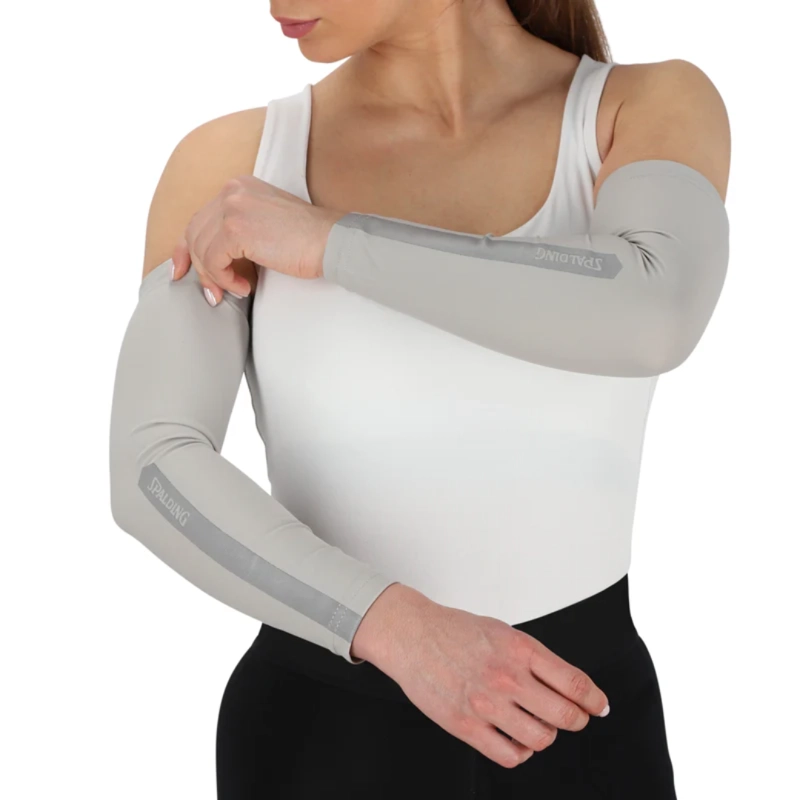 MANGAS DE COMPRESION REFLEX SPALDING GRIS | SPACOGR002 - 1
