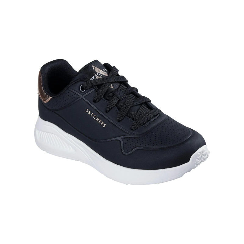 ZAPATILLAS URBANAS SKECHERS UNO LITE SHIMMER ALONG MUJER | 177291-BLK - 2