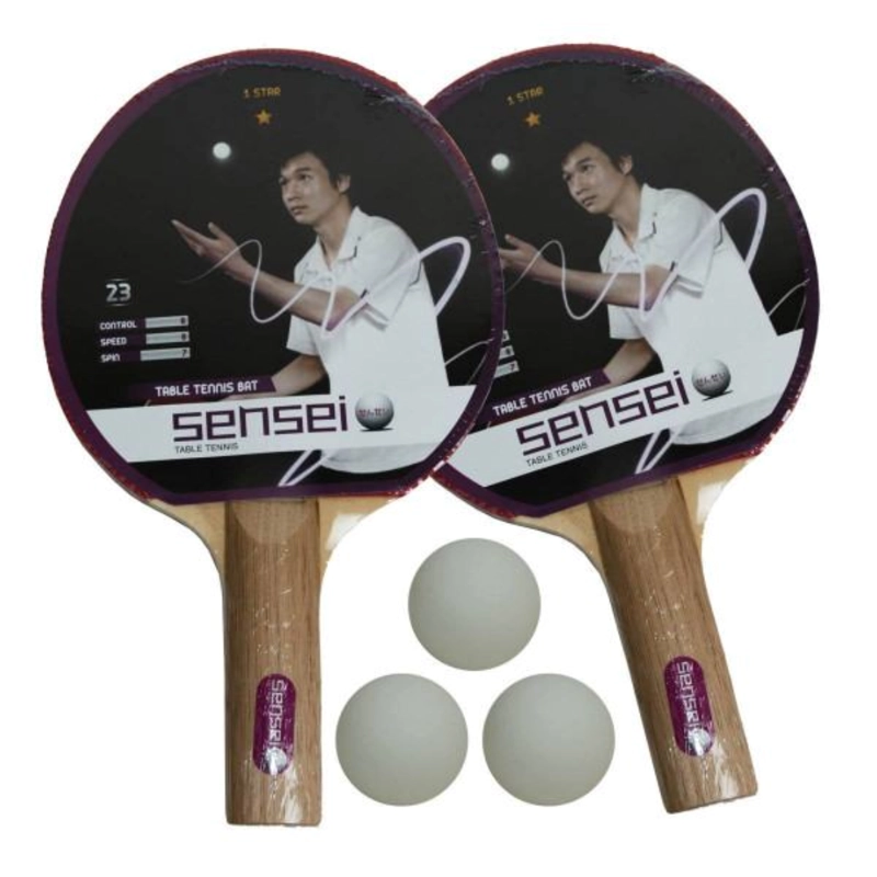 SET PING PONG SENSEI 2 PALETAS 3 PELOTAS | 8.40.00 - 1