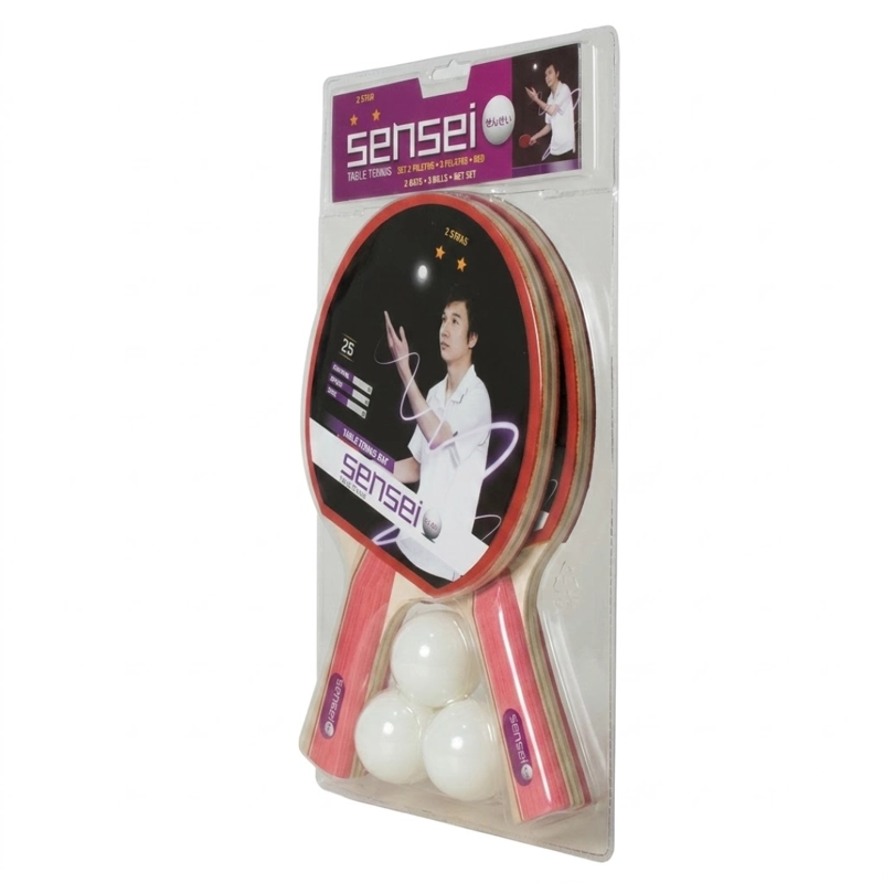 SET PING PONG SENSEI 2 PALETAS 3 PELOTAS | 8.40.00 - 3
