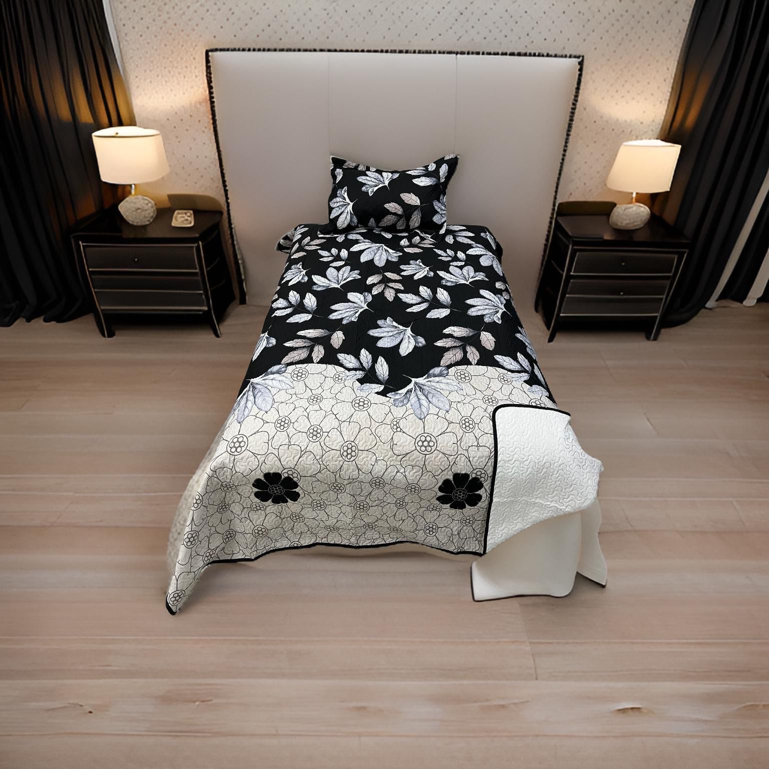 CUBRECAMA QUILT DELGADO DE VERANO 1.5 PLAZA - 1