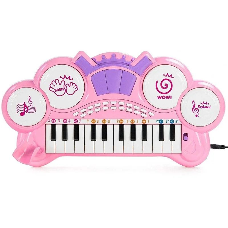TECLADO ELECTRONICO PARA NIÑAS ROSADO - 2