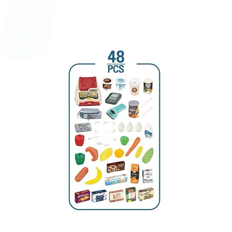 MINIMARKET SUPERMERCADO TIENDA CON CARRITO 48PZS - 2