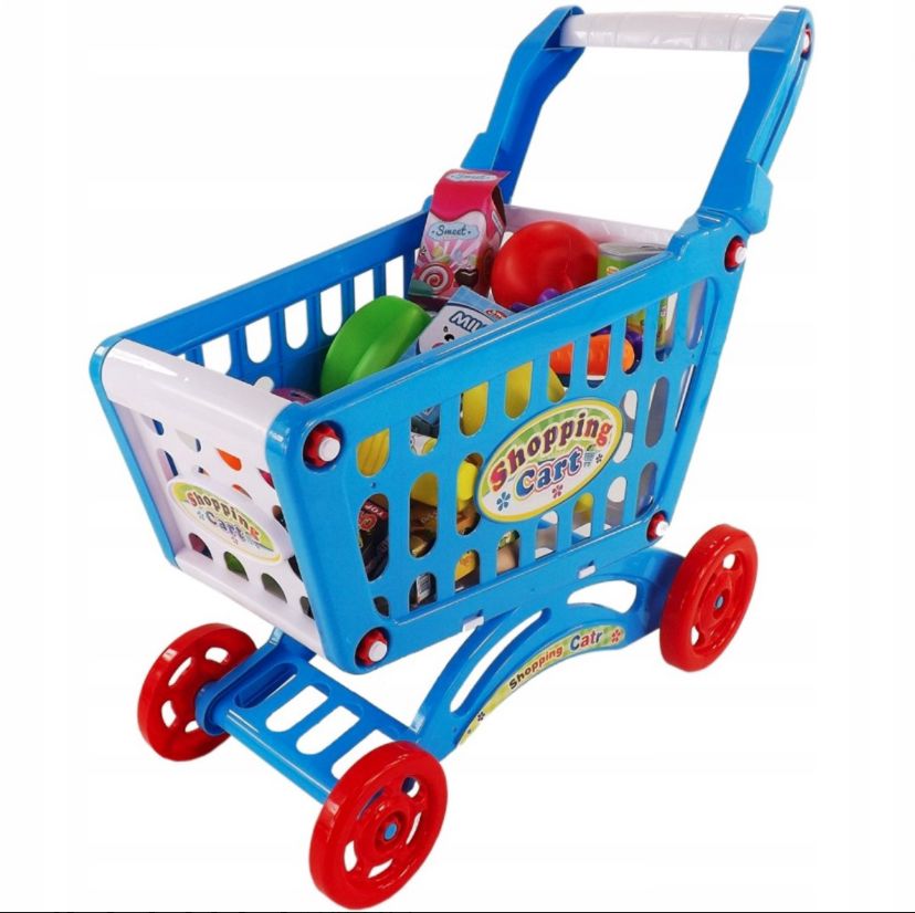 CARRITO SUPERMERCADO COMPRAS PARA NIÑOS JUGUETE - 1