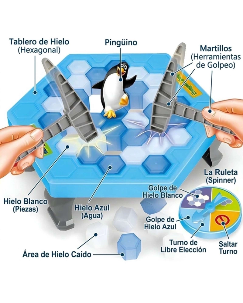 JUEGO DE MESA SALVA AL PINGÜINO ROMPE EL HIELO TRAMPA DE HIELO - 3