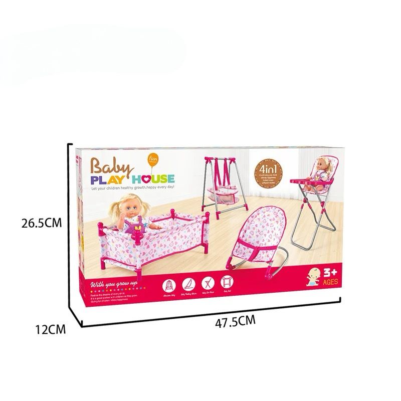 JUEGO ACCEROSRIOS PARA MUÑECA SET 4 EN 1 - 4