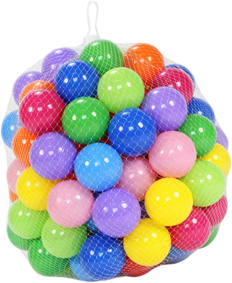 JUEGO DE 50 PELOTAS DE PLASTICOS MULTICOLOR - 2