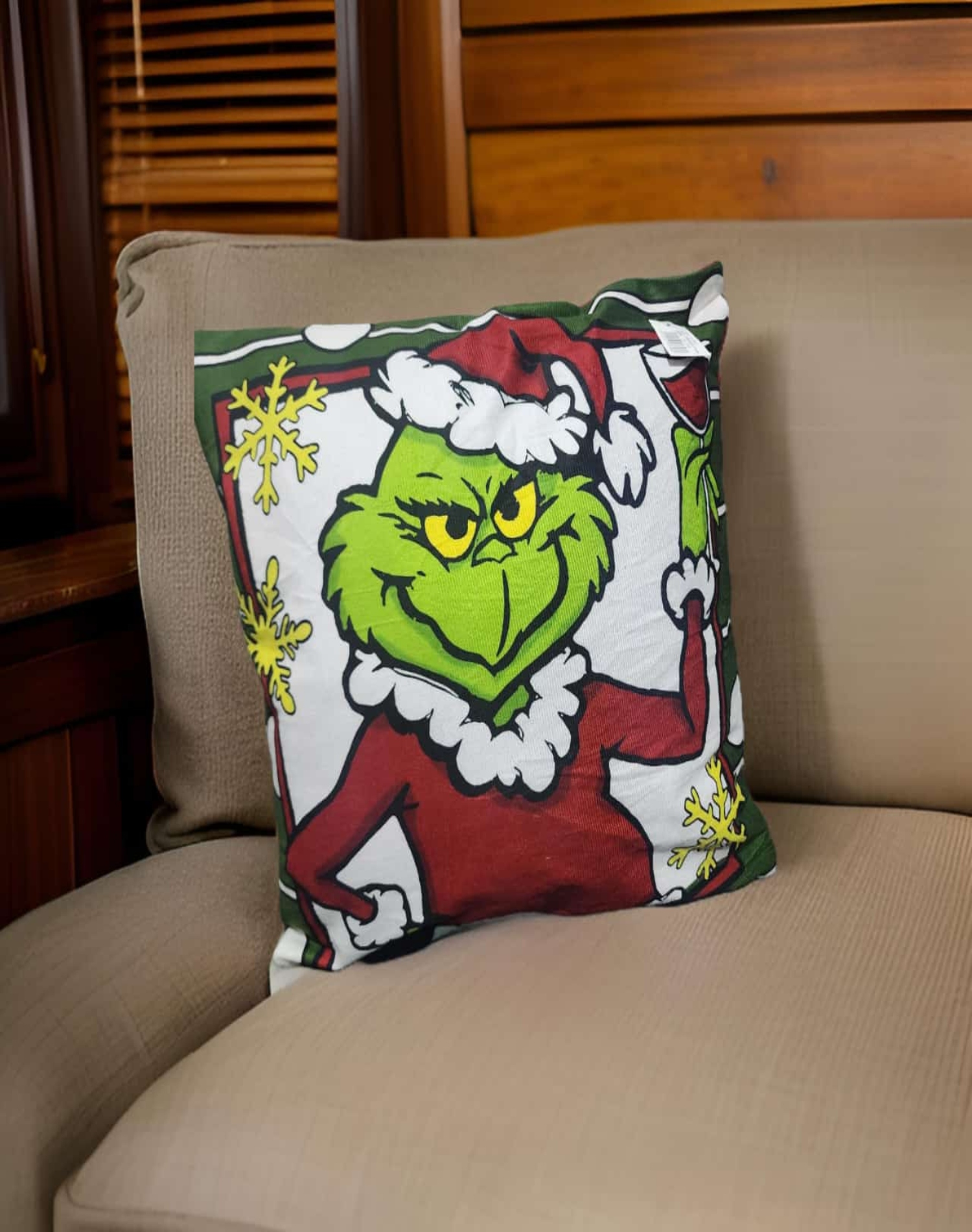 SET 4 FUNDAS COJÍN NAVIDAD 40X40CM SURTIDAS GRINCH - 4