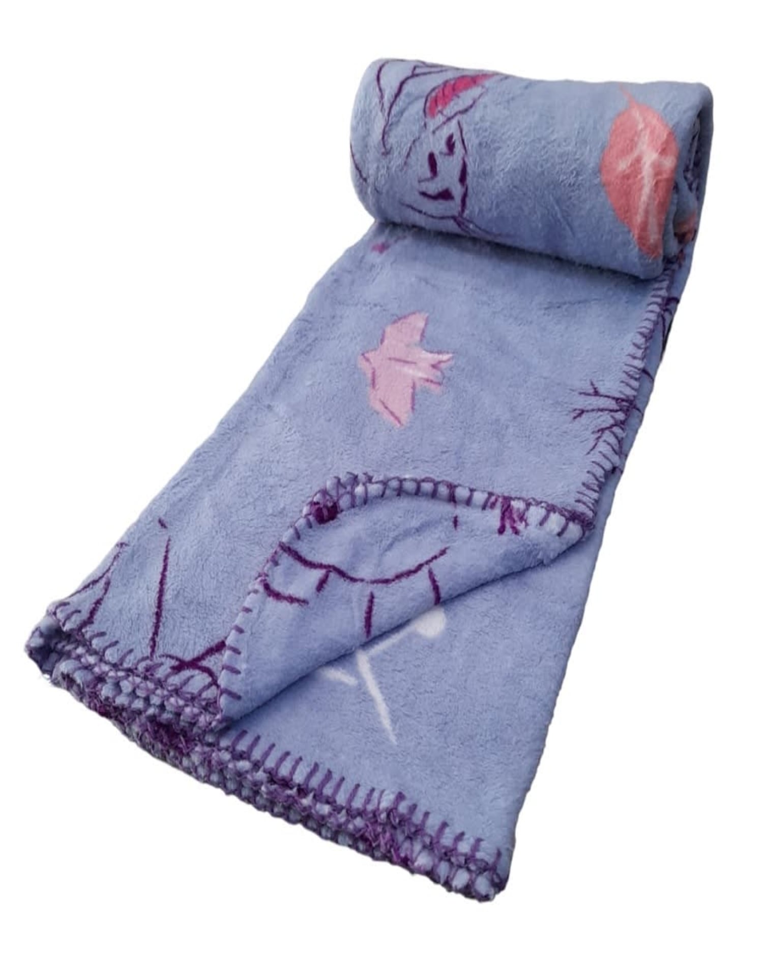 PACK MANTA INFANTIL + COJÍN NIÑA DISEÑO ANIMADO FROZEN - 2