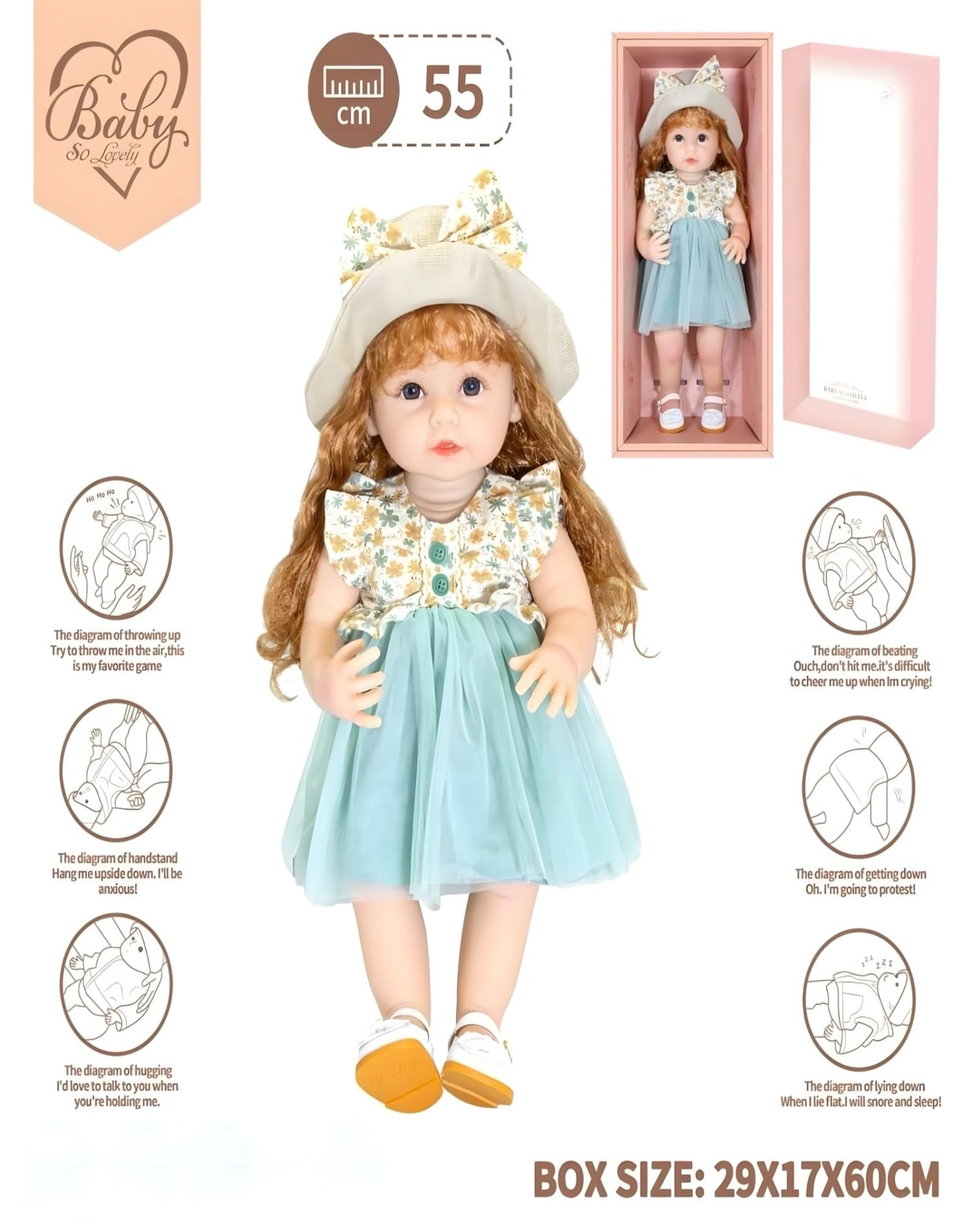 MUÑECA NIÑA REALISTA CON EFECTO GRAVEDAD - 2