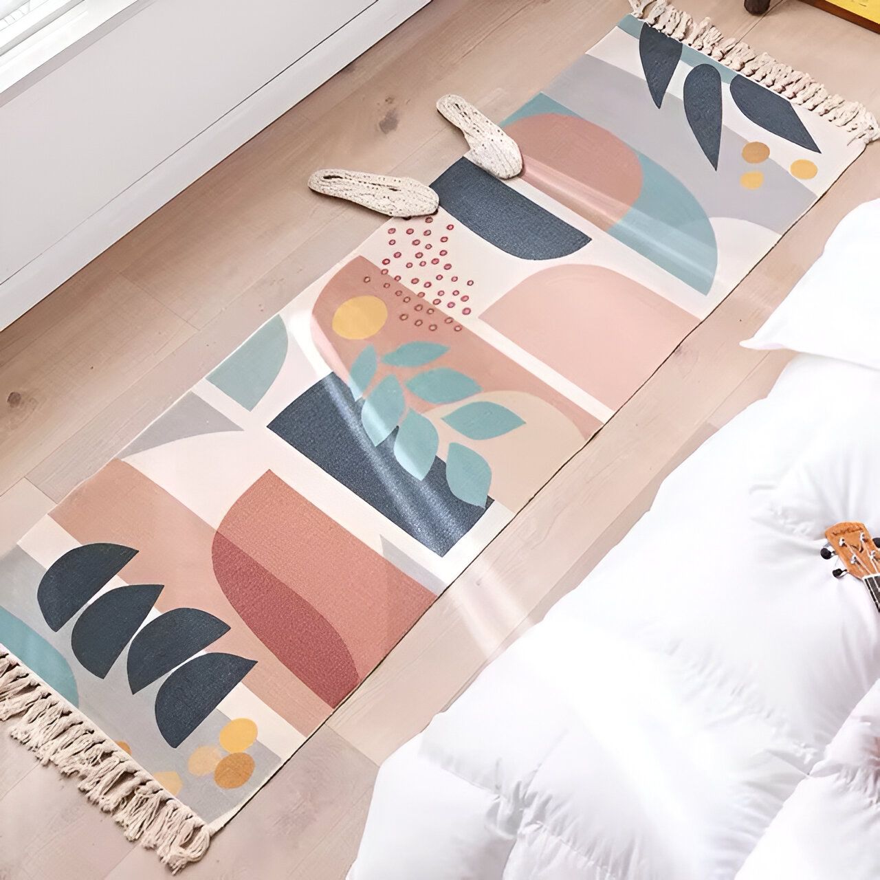 ALFOMBRAS BAJADA DE CAMA BOHEMIA LINO 60X154 - 1