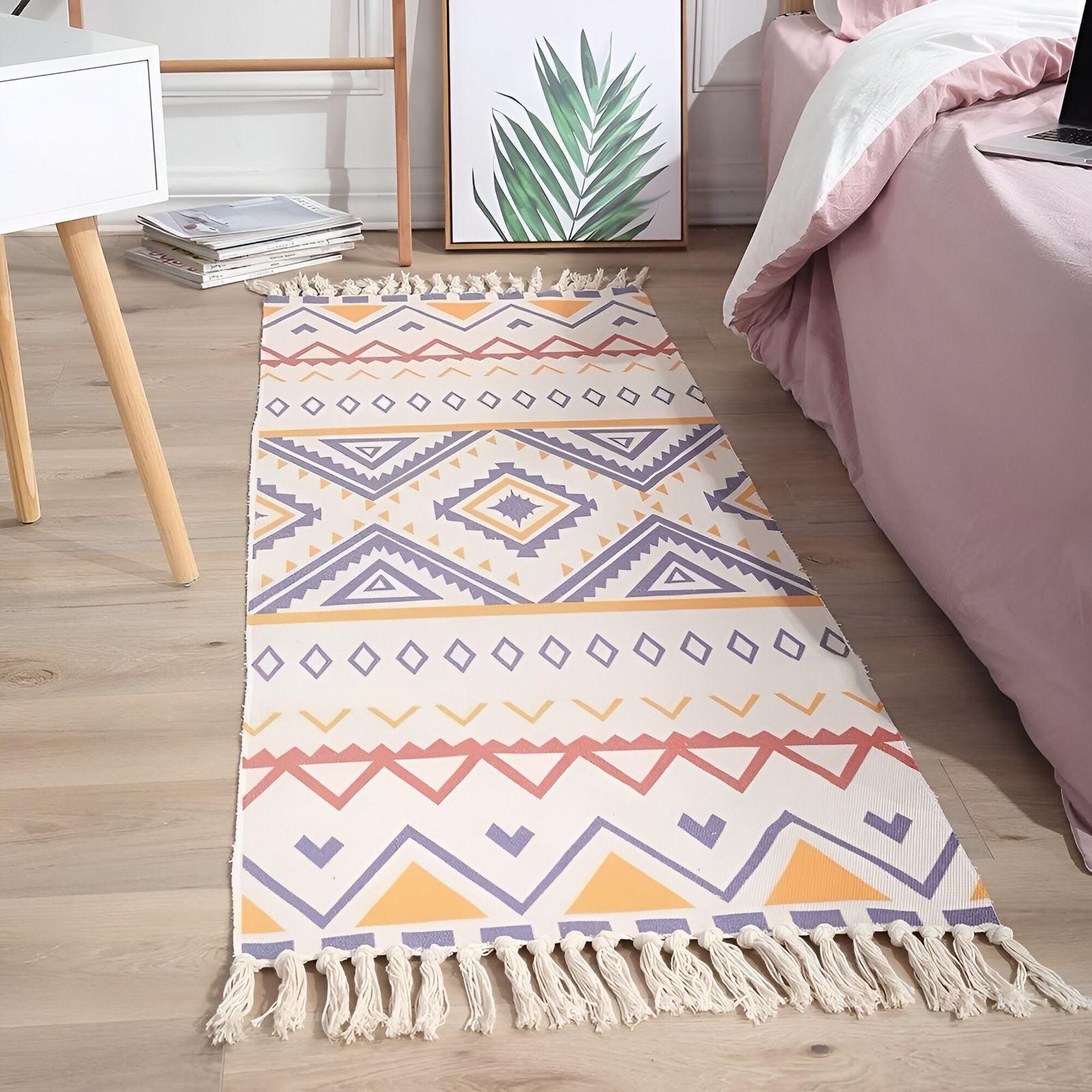 ALFOMBRAS BAJADA DE CAMA BOHEMIA LINO 60X150 - 2