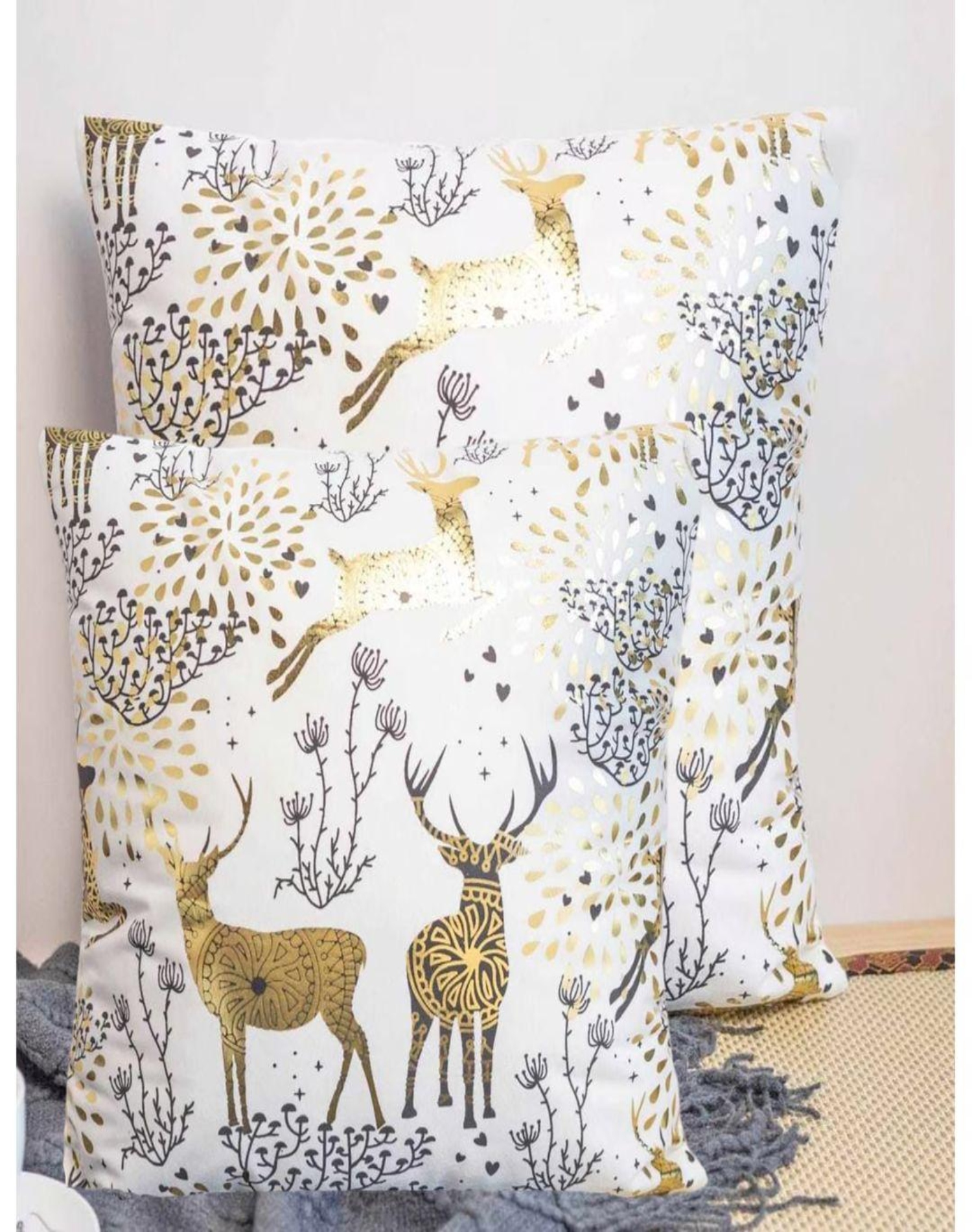 JUEGO DE 4 FUNDAS COJÍN 45 X 45CM NAVIDAD 15NA4 - 2