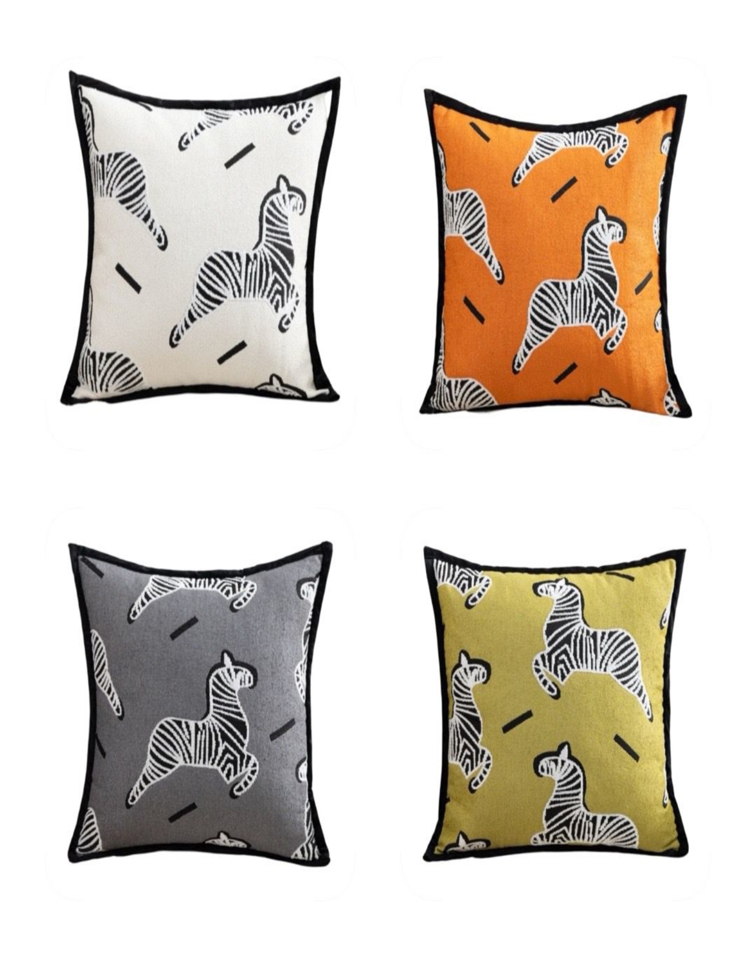 PACK 4 FUNDAS DE COJÍN 45X45 CM DISEÑO ANIMALES 15ND1 - 1
