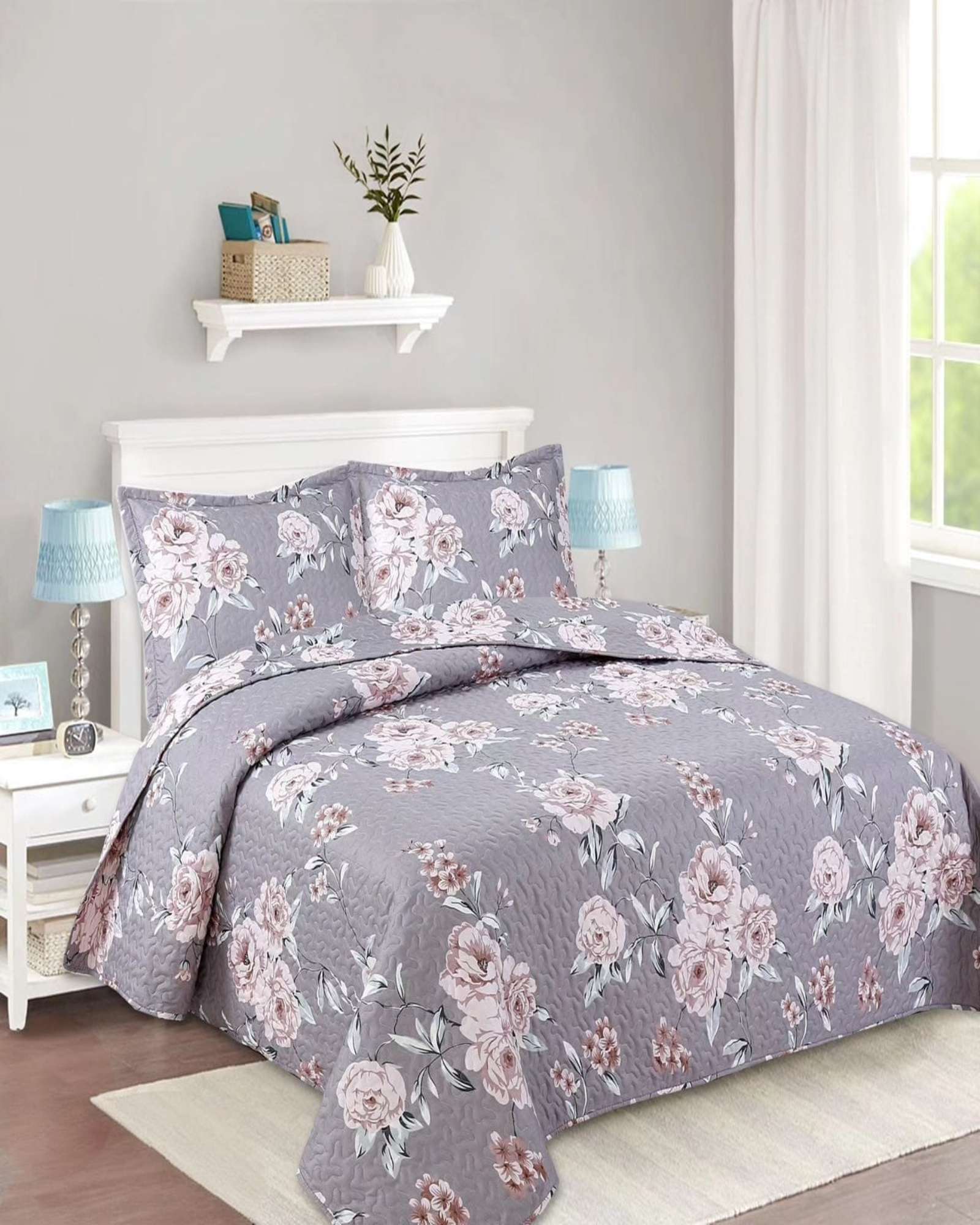 CUBRECAMA DE VERANO KING-SUPERKING MATERIAL QUILT - 1