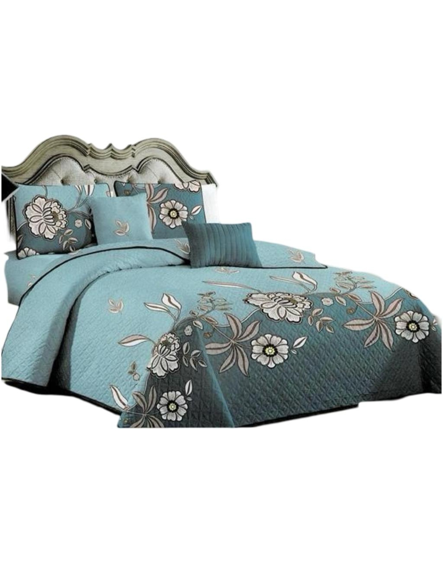 CUBRECAMA QUILT 2 PLAZAS+2 FUNDAS VERANO FRESCO 13N30 - 1