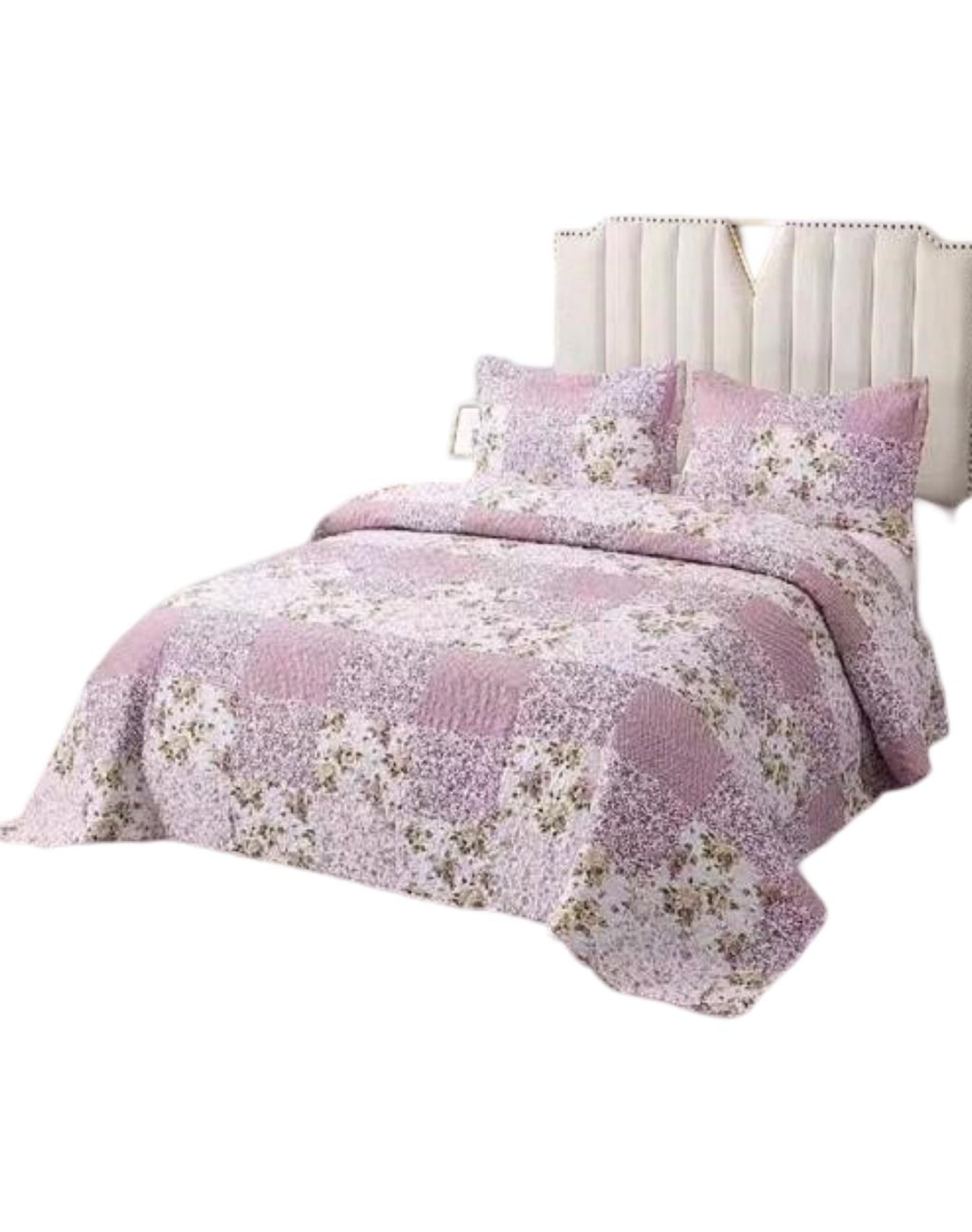CUBRECAMA QUILT 2 PLAZAS+2 FUNDAS VERANO FRESCO 13N58 - 1