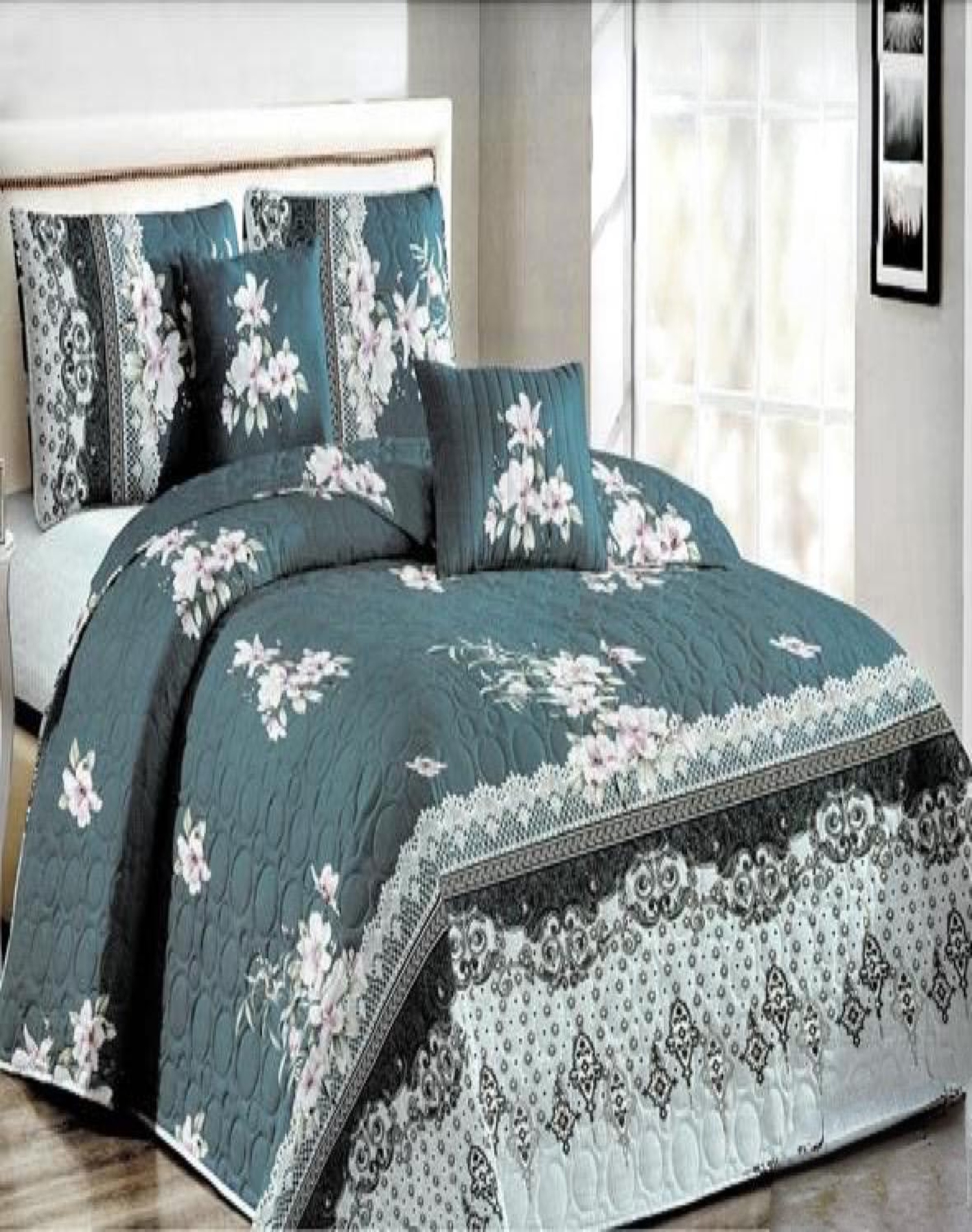 CUBRECAMA QUILT 2 PLAZAS+2 FUNDAS VERANO FRESCO 13N60 - 3