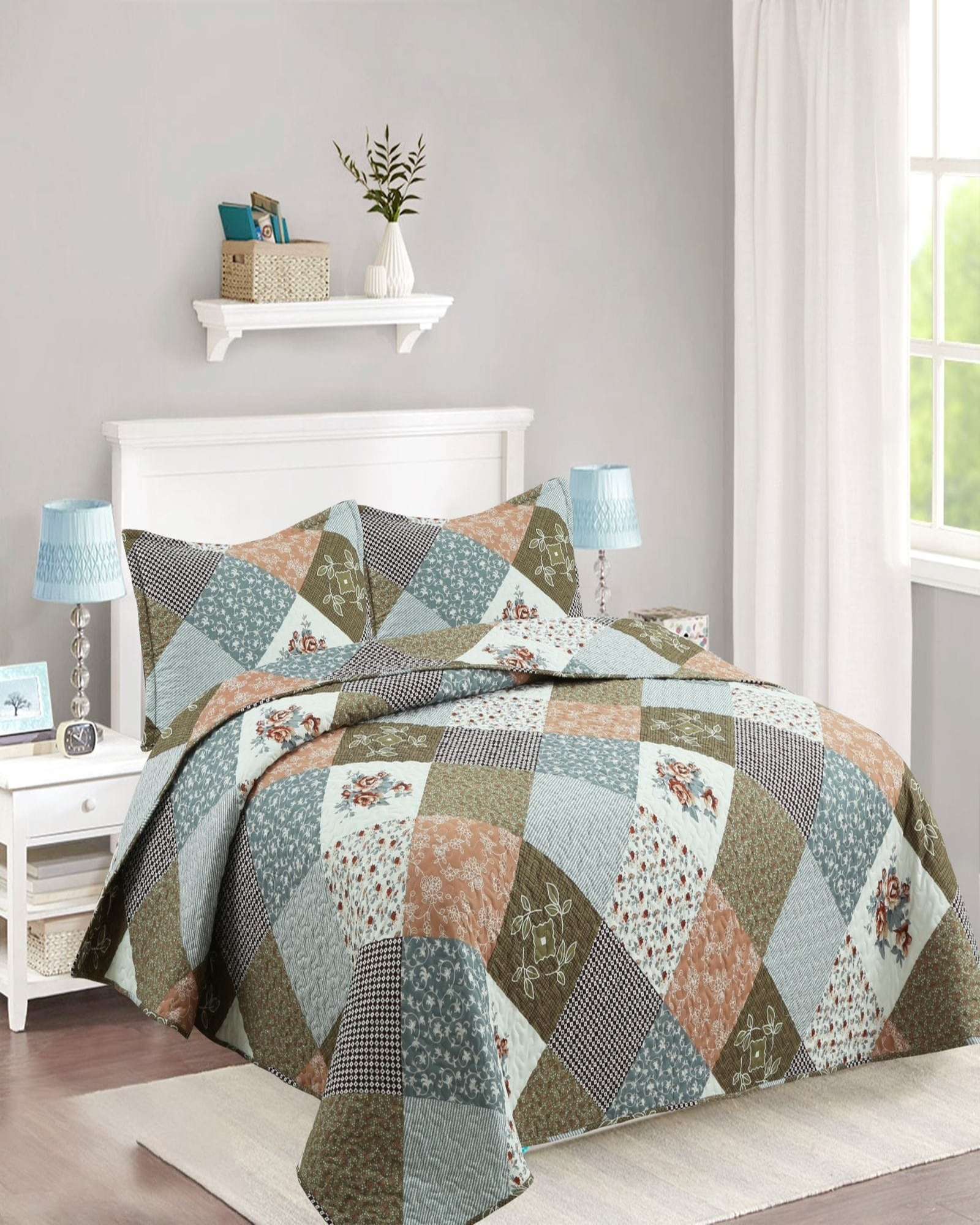 CUBRECAMA DE VERANO KING-SUPERKING MATERIAL QUILT - 1