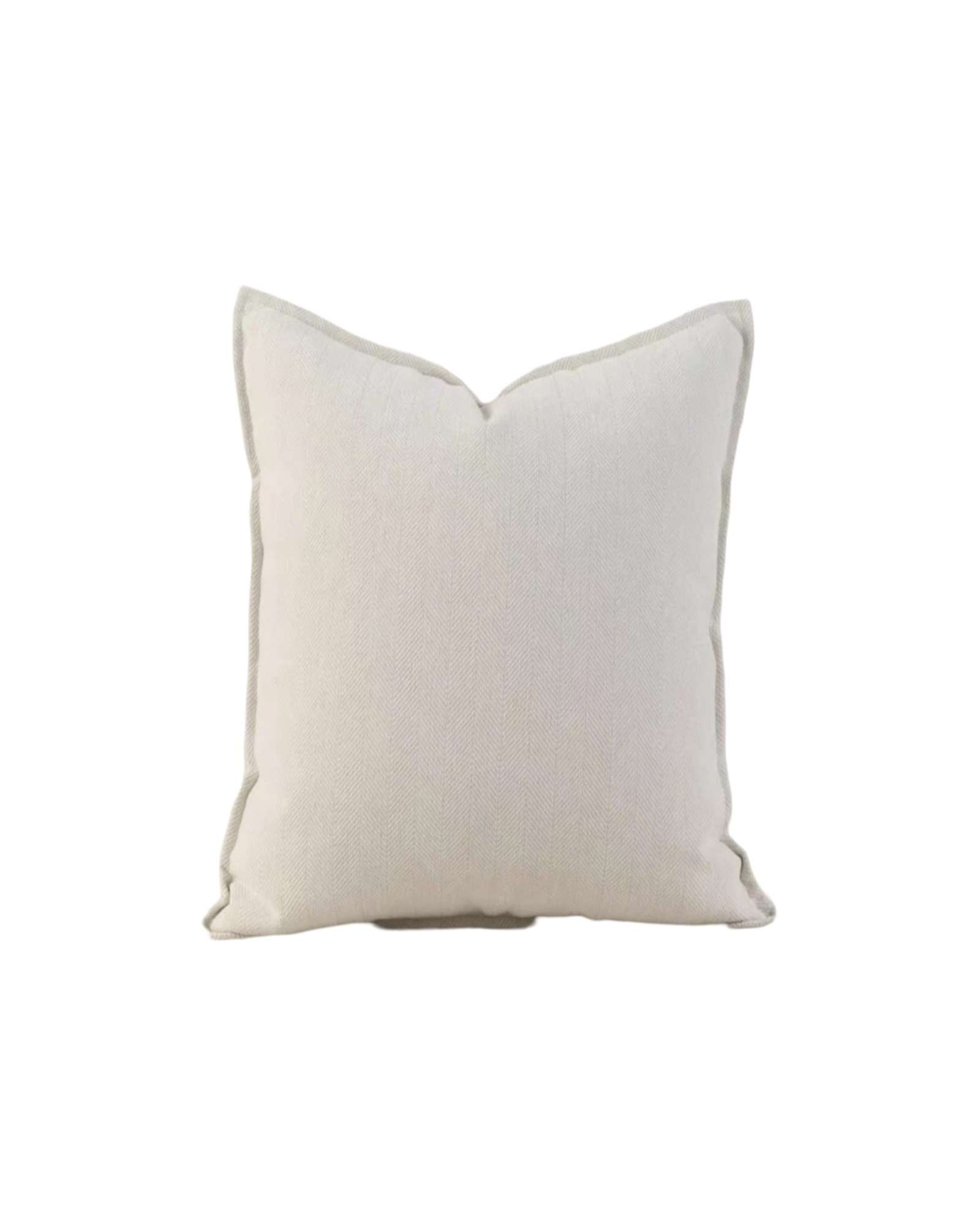 JUEGO DE 2 FUNDAS CHENILLE LISO 45 X 45 CM BLANCO - 1