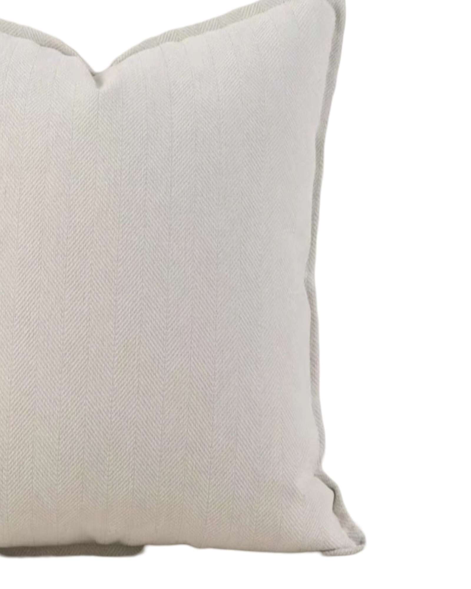JUEGO DE 2 FUNDAS CHENILLE LISO 45 X 45 CM BLANCO - 2