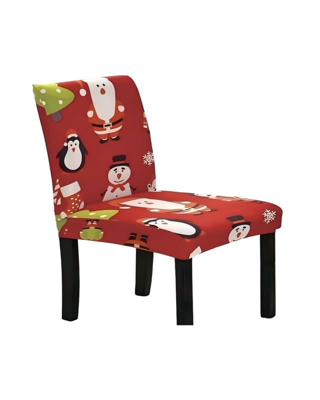 FUNDA DE SILLAS JUEGO DE 6 FUNDAS DE NAVIDAD - 1