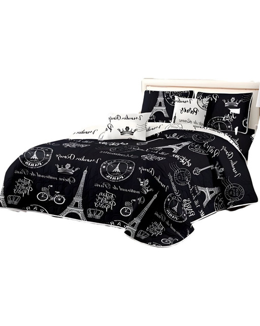 CUBRECAMA QUILT MAS JUEGO DE SABANAS PLAZA Y MEDIA - 2