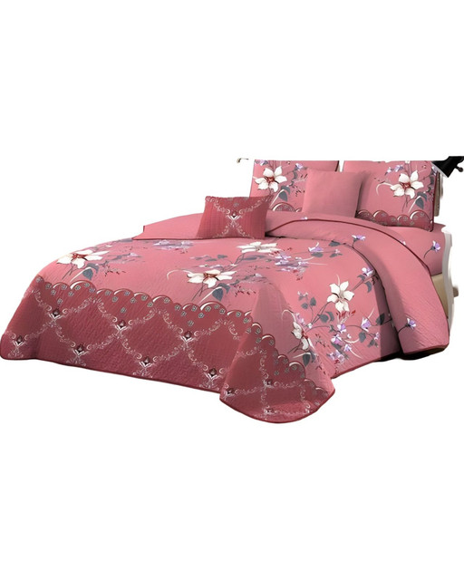 CUBRECAMA QUILT MAS JUEGO DE SABANAS KING - 2