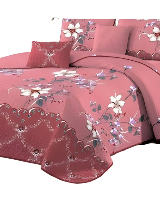 CUBRECAMA QUILT MAS JUEGO DE SABANAS KING - 3