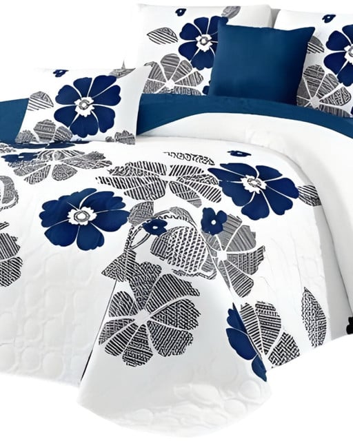 CUBRECAMA QUILT MAS JUEGO DE SABANAS PLAZA Y MEDIA - 3