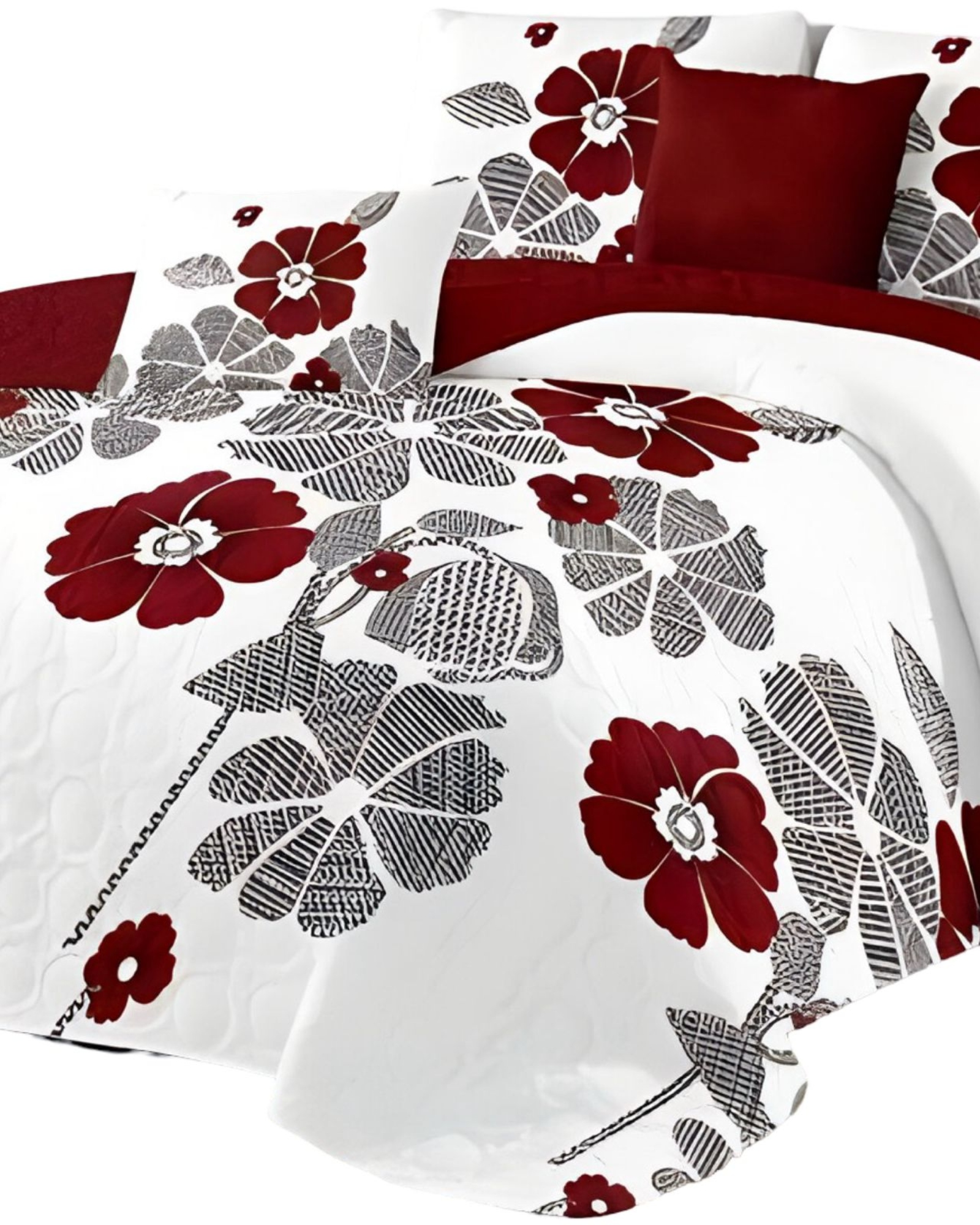 CUBRECAMA QUILT MAS JUEGO DE SABANAS PLAZA Y MEDIA - 3
