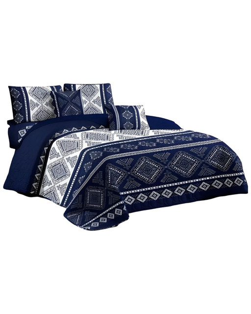 CUBRECAMA QUILT MAS JUEGO DE SABANAS PLAZA Y MEDIA - 1