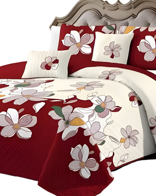 CUBRECAMA QUILT MAS JUEGO DE SABANAS KING - 3