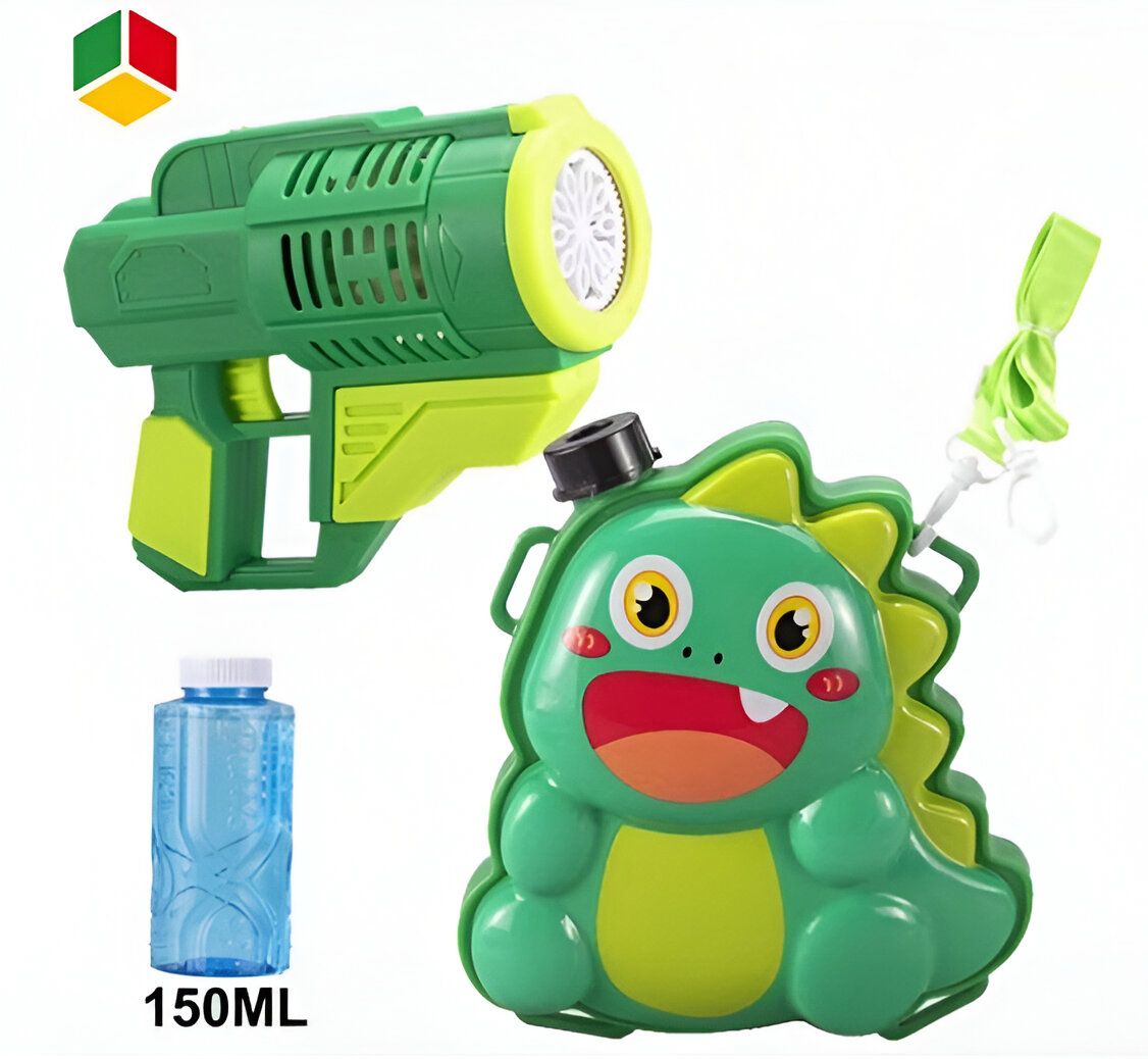 JUGUETE LANZA BURBUJAS CON MOCHILA DISEÑO DINOSAURIO - 3