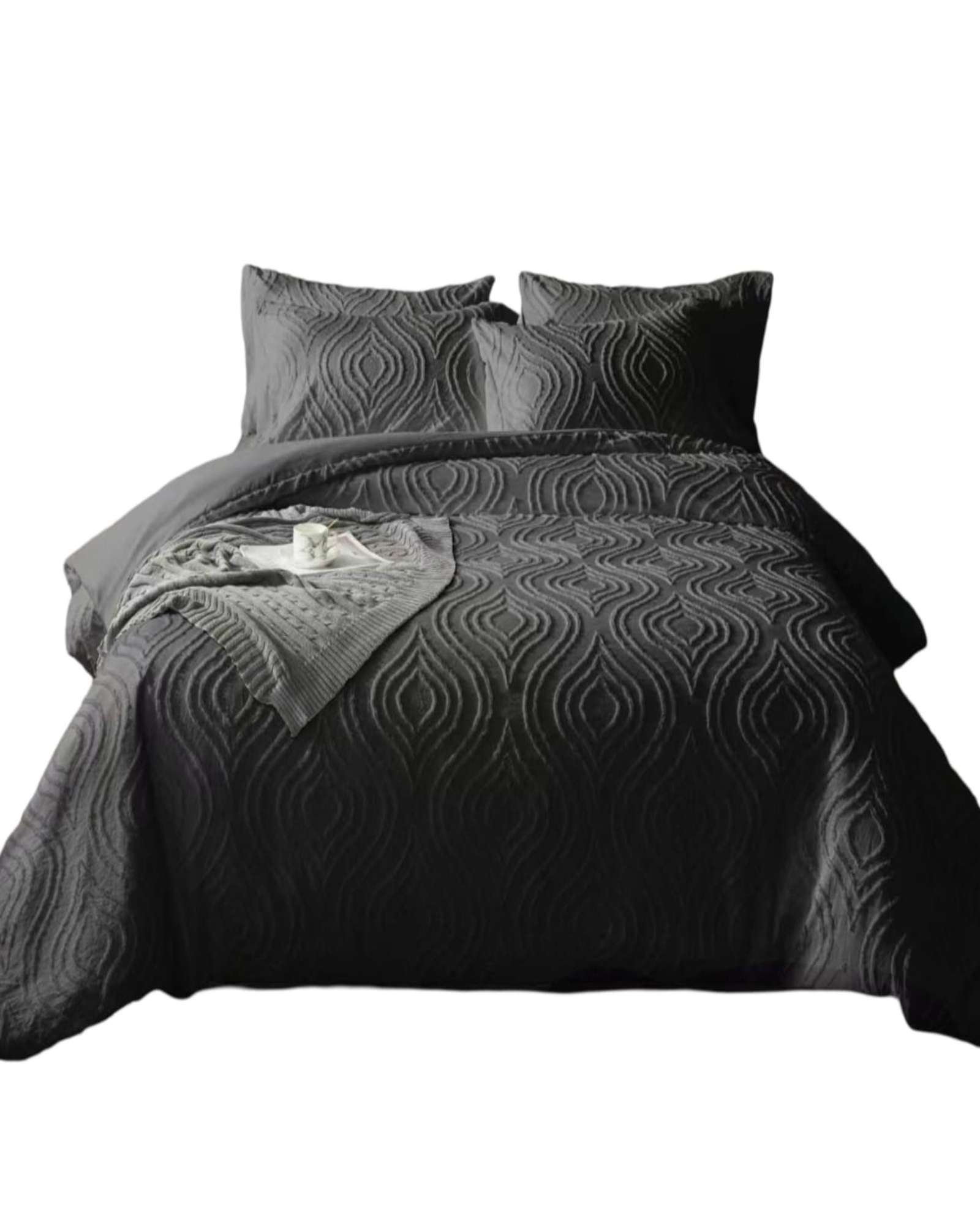CUBRECAMA SEMI ACOLCHADO KING MAS 2 FUNDAS DE ALMOHADAS - 2