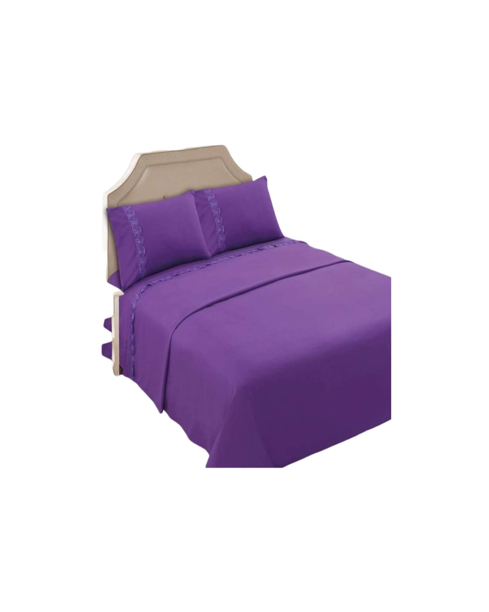 SABANAS 144 HILOS KING MORADO - 2