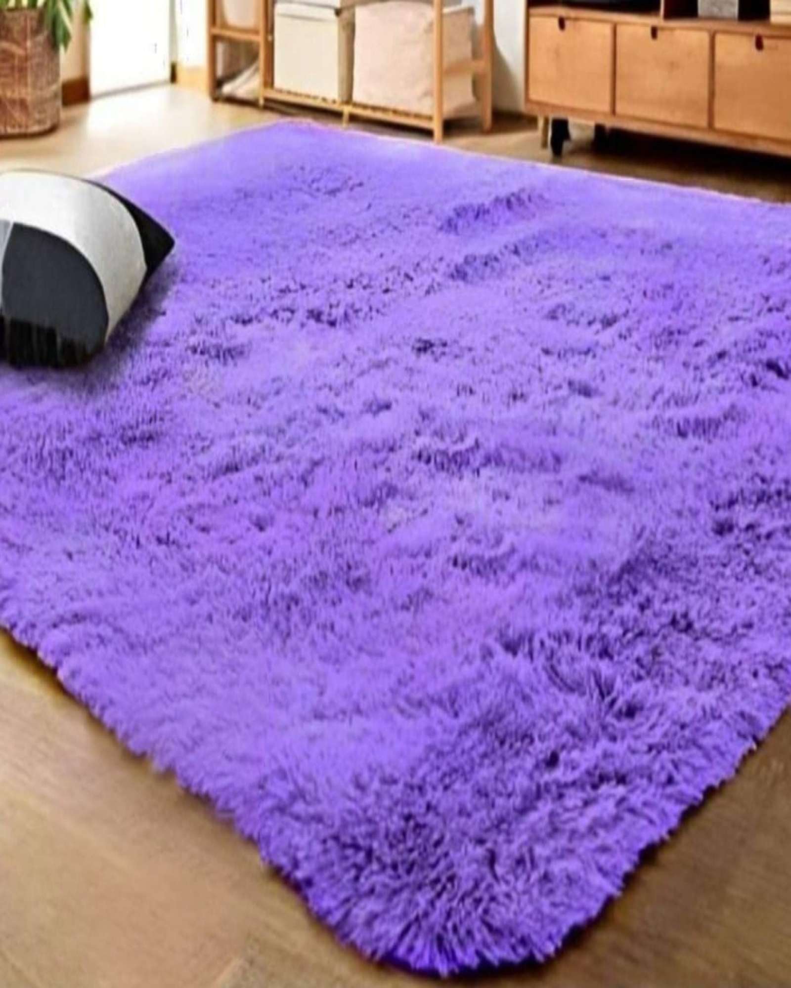 ALFOMBRA PELUDA 150X200 LILA - 1