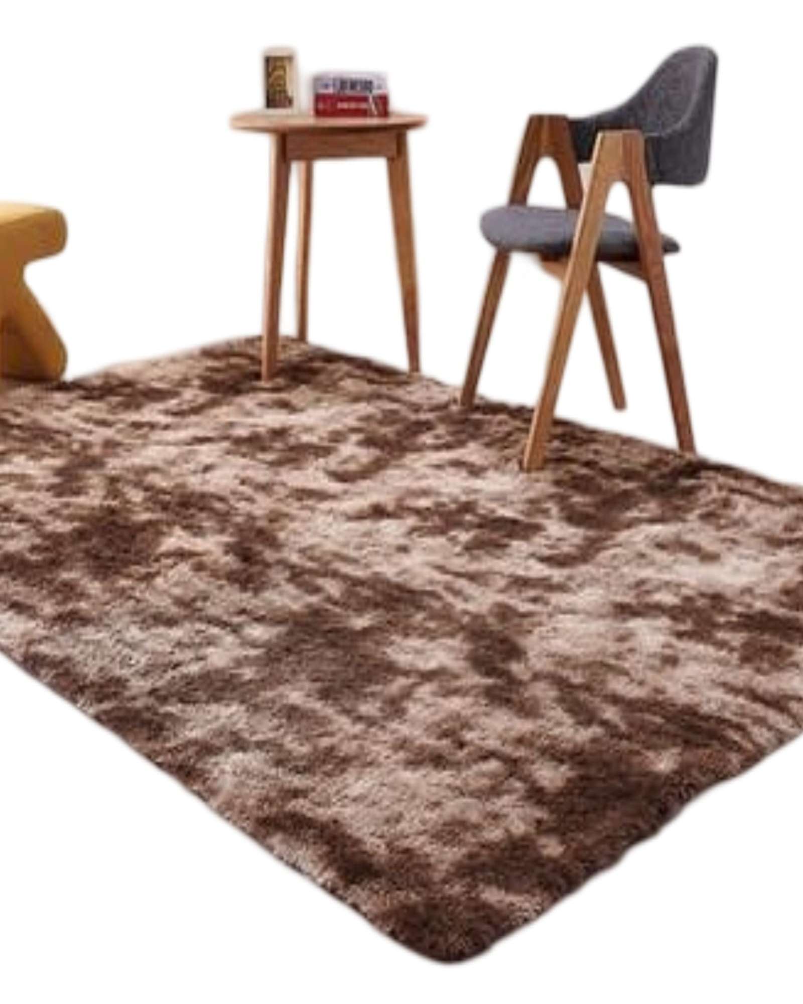 ALFOMBRA PELUDA 240X200 MARRON - 2