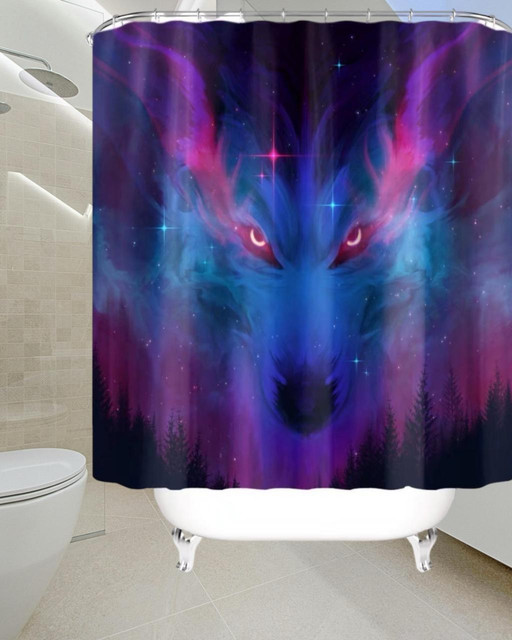 CORTINA DE BAÑO MAS FORRO DE DUCHA IMPERMEABLE - 3