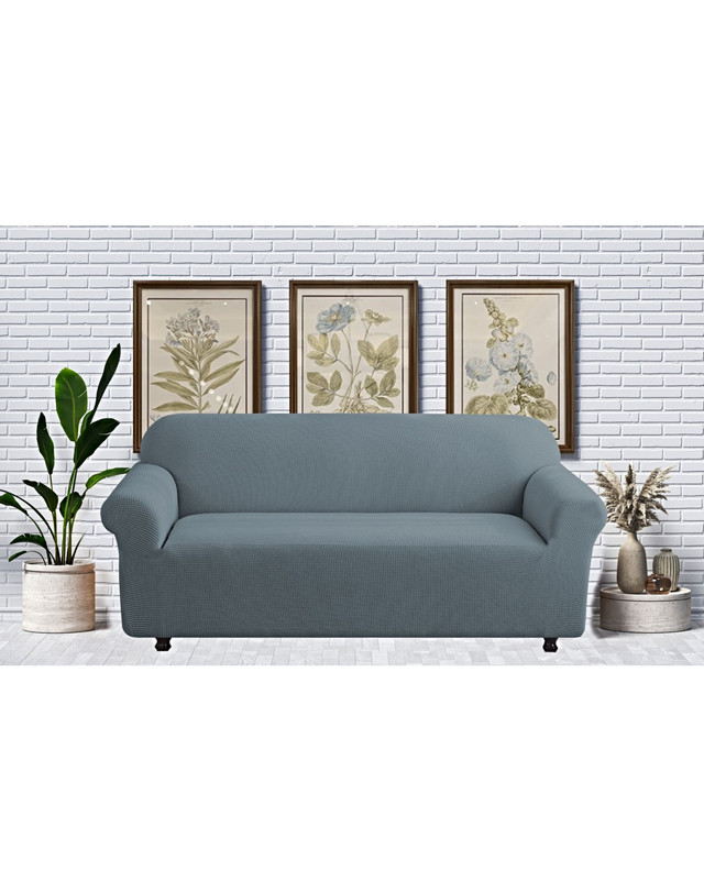 FUNDA PARA SOFA CUADRILLE DE 3 CUERPO GRIS - 3
