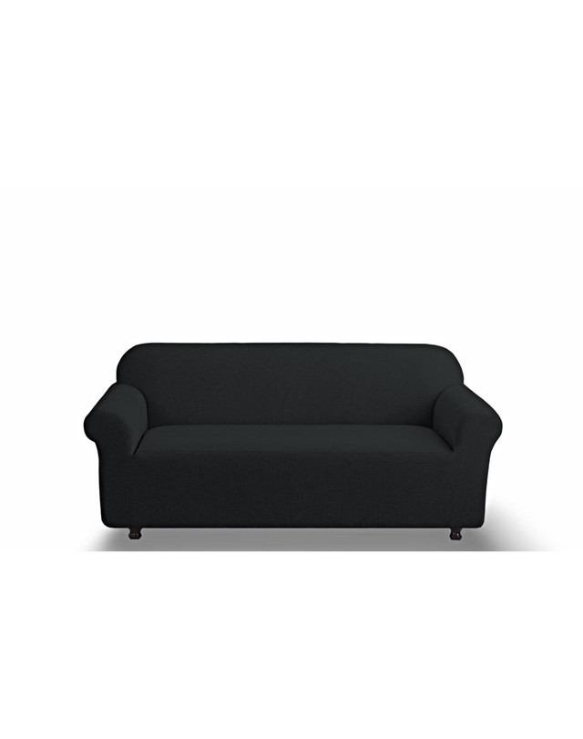 FUNDA PARA SOFA CUADRILLE DE 3 CUERPO NEGRO - 1