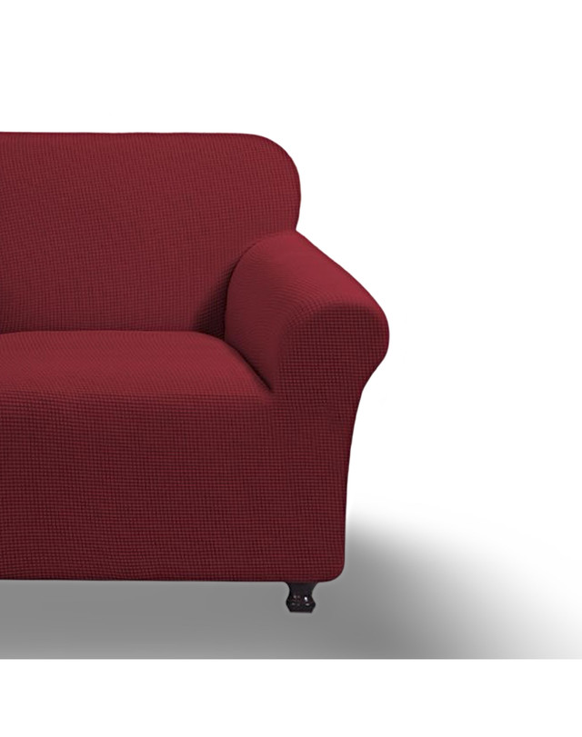 FUNDA PARA SOFA CUADRILLE DE 3 CUERPO BURDEO - 2