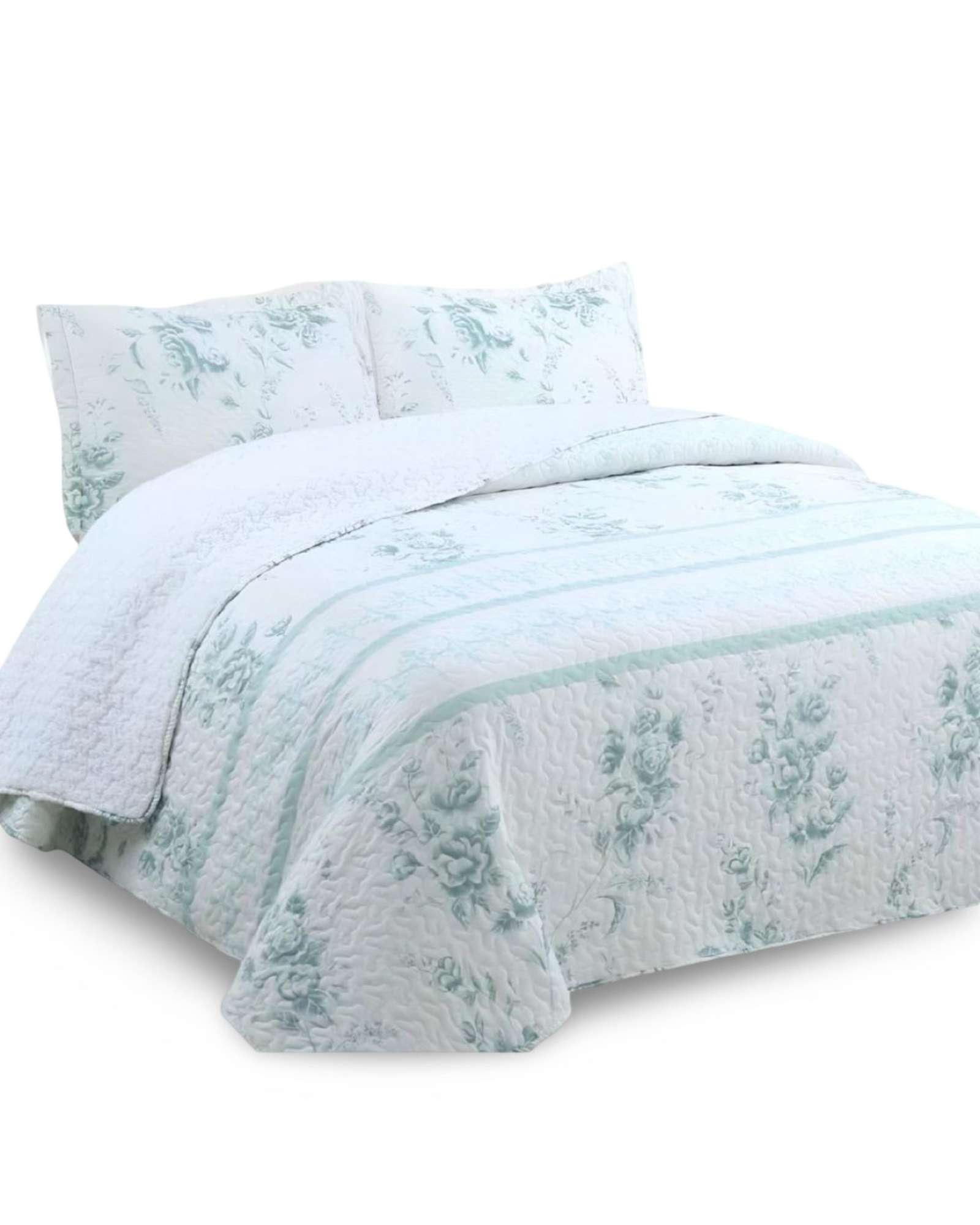 COBERTOR COLCHA QUILT SHERPA KING MEDIDA 250X270 CM - 5