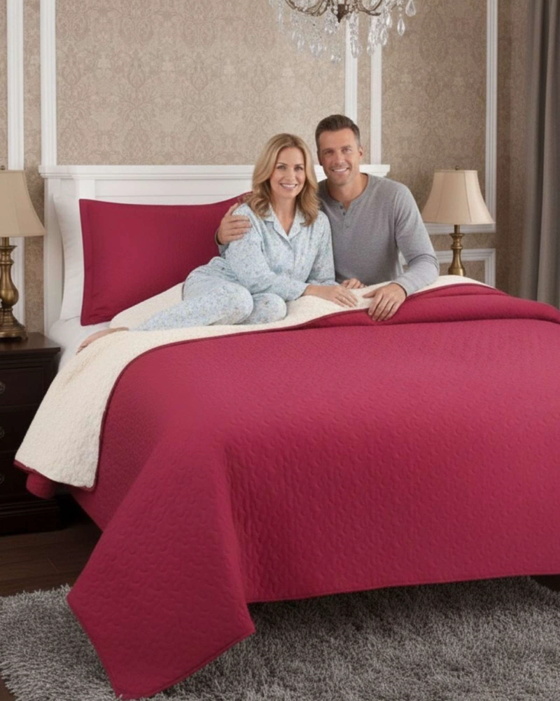 CUBRECAMA QUILT SHERPA PLAZA Y MEDIA 180 X 230 CM - 3