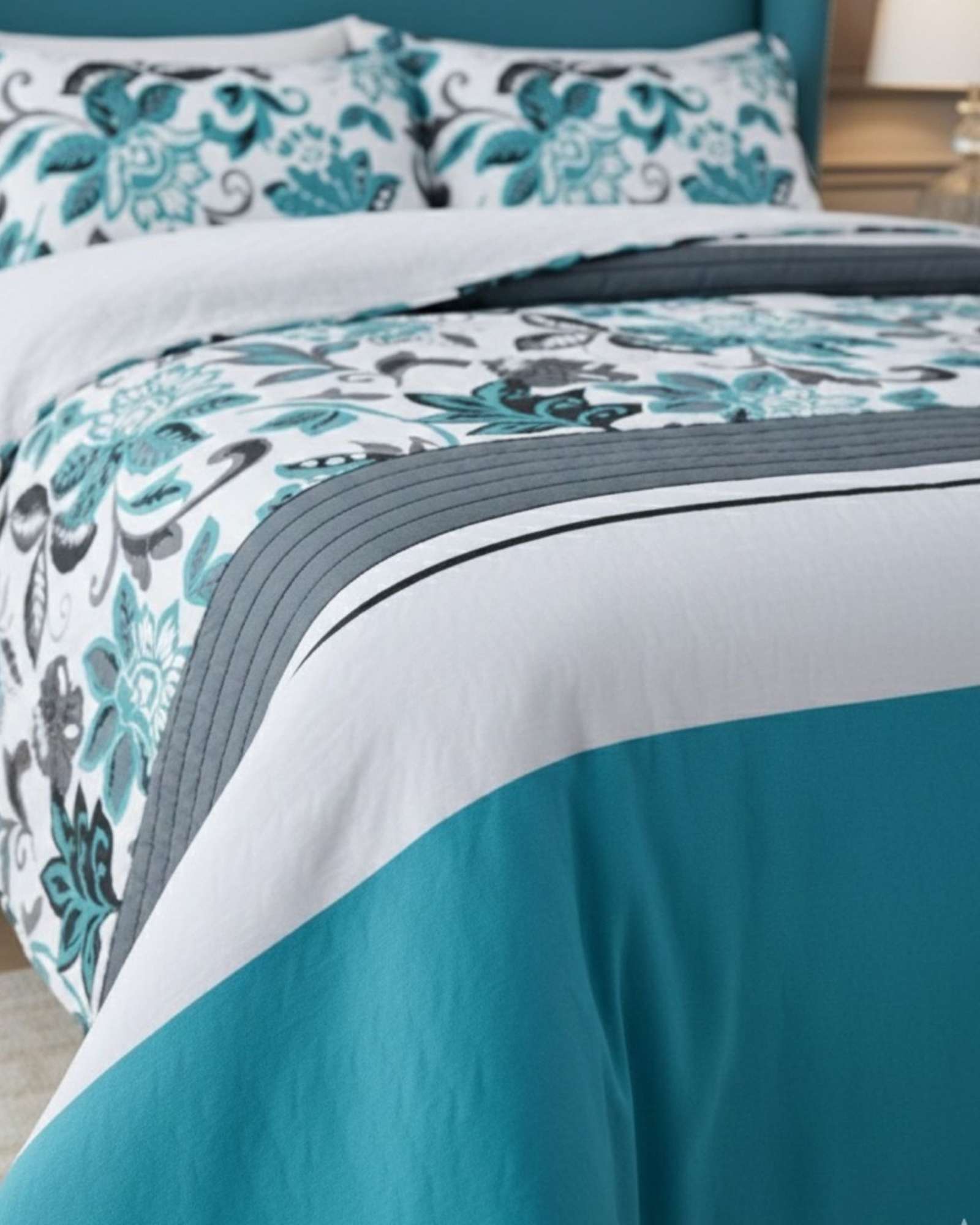 COBERTOR COLCHA QUILT SHERPA OTOÑO INVIERNO 2 PLAZAS - 6