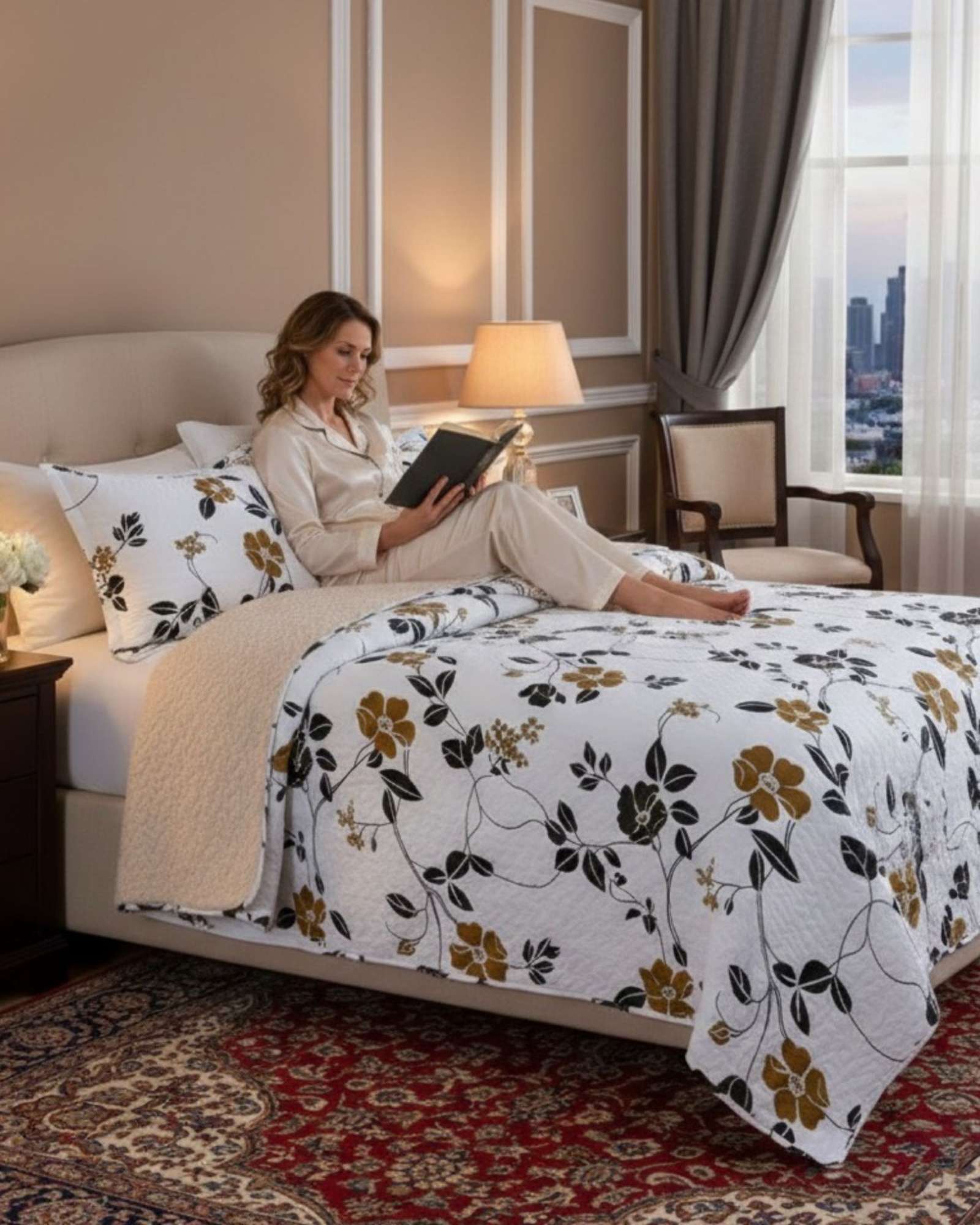 CUBRECAMA QUILT SHERPA PLAZA Y MEDIA 180 X 230 CM - 2