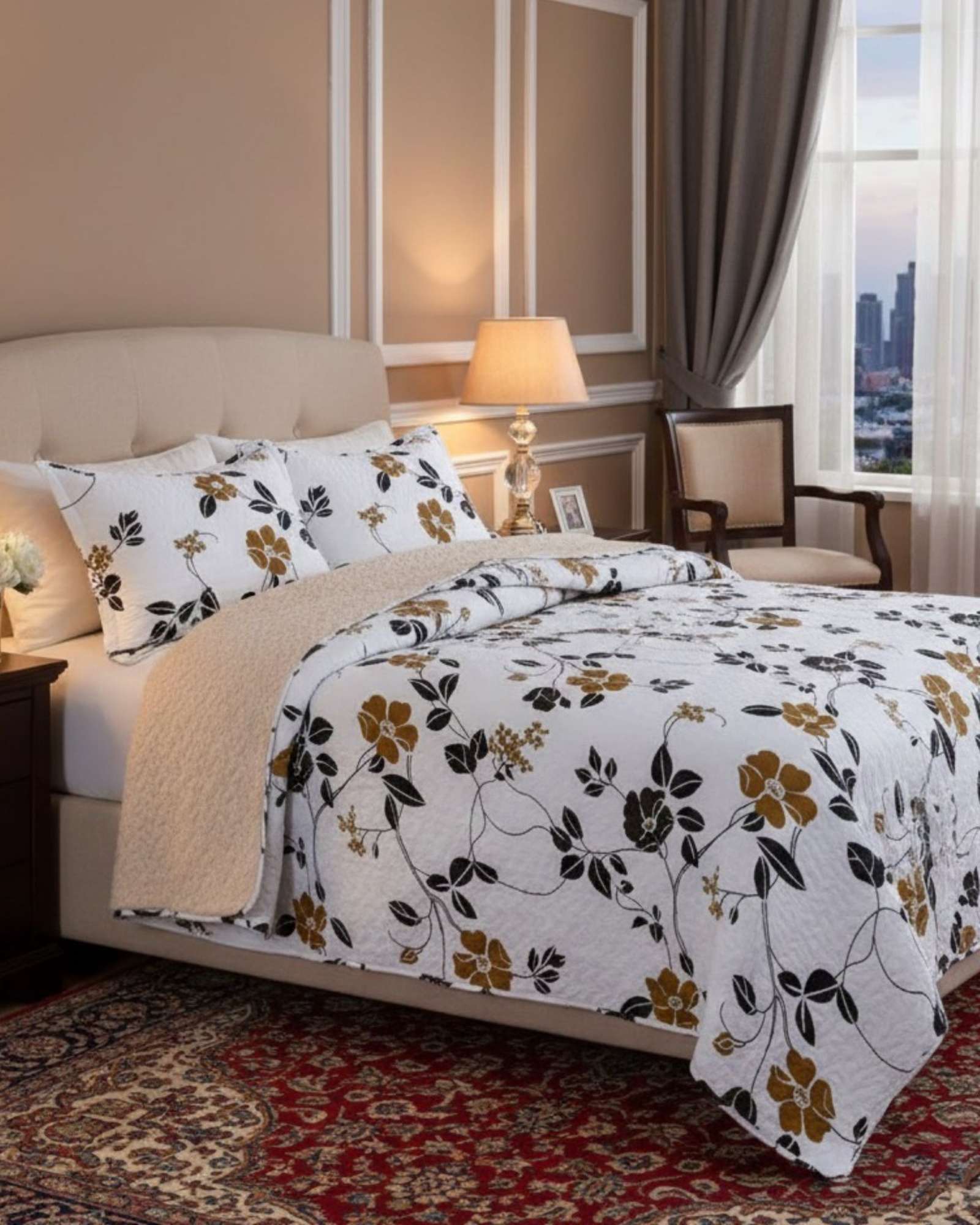 CUBRECAMA QUILT SHERPA PLAZA Y MEDIA 180 X 230 CM - 4